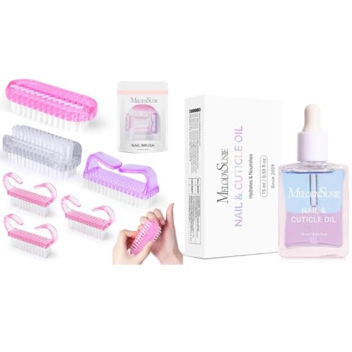 MelodySusie All in One Nail Brush Set MelodySusie 15ML Cuticle Oil