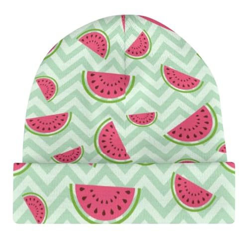 Watermelon in Green Stripes Kids Beanie Hat for for Girls Boys Children Cap Winter Knitted Chemo Cancer Headwear Accessories Gifts Decoration4