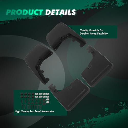 Image of SCITOO Mud Flaps 4PCS suitable for Ford for F-150 2021-2023 front & rear mud flaps splash guard set