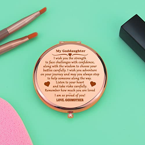 Espejo compacto para maquillaje redondo moderno miniatura 5