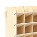 Wood Grain Board Desk Organizer - Holds 240 Colored Pencils - Large Capacity Pen Organizer Caddies for Office, Home Supplies - Artist's Pencils Pens Storage Holder Racks, Easy Assembly Natural Color