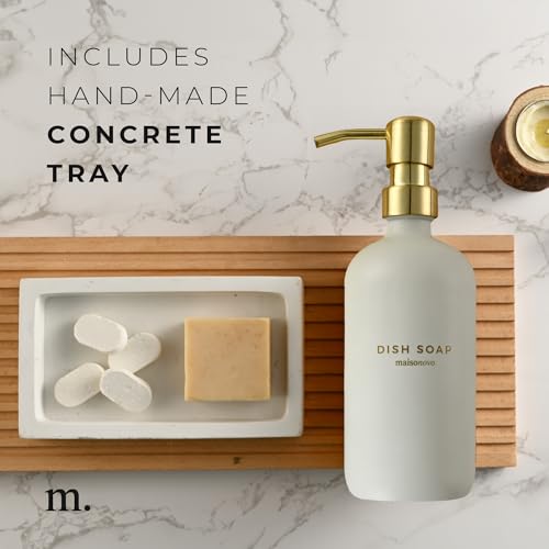 MaisoNovo Soap Dispenser 3-Piece Set | 16.9oz White Bottles with Gold Stainless Steel Pump Core by MaisoNovo - Used condition - Image 2