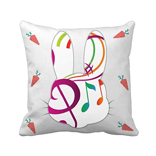 Coussin lapin notation musicale pour raviver un canapé terne - 2