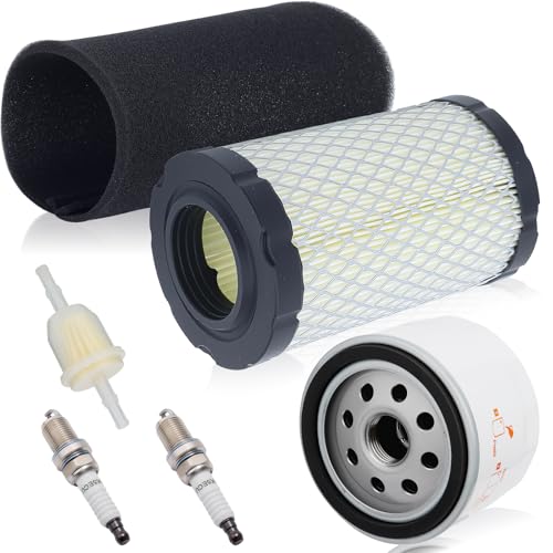 Harbot D125 MIU14395 Air Filter for John Deere D100 D105 D125 D130 D140 D110 E140 E130 E100 E120 LA145 LA135 Z255 Z235 X330 Lawn Tractor with Tune Up Kit (Two Cylinder Engine)