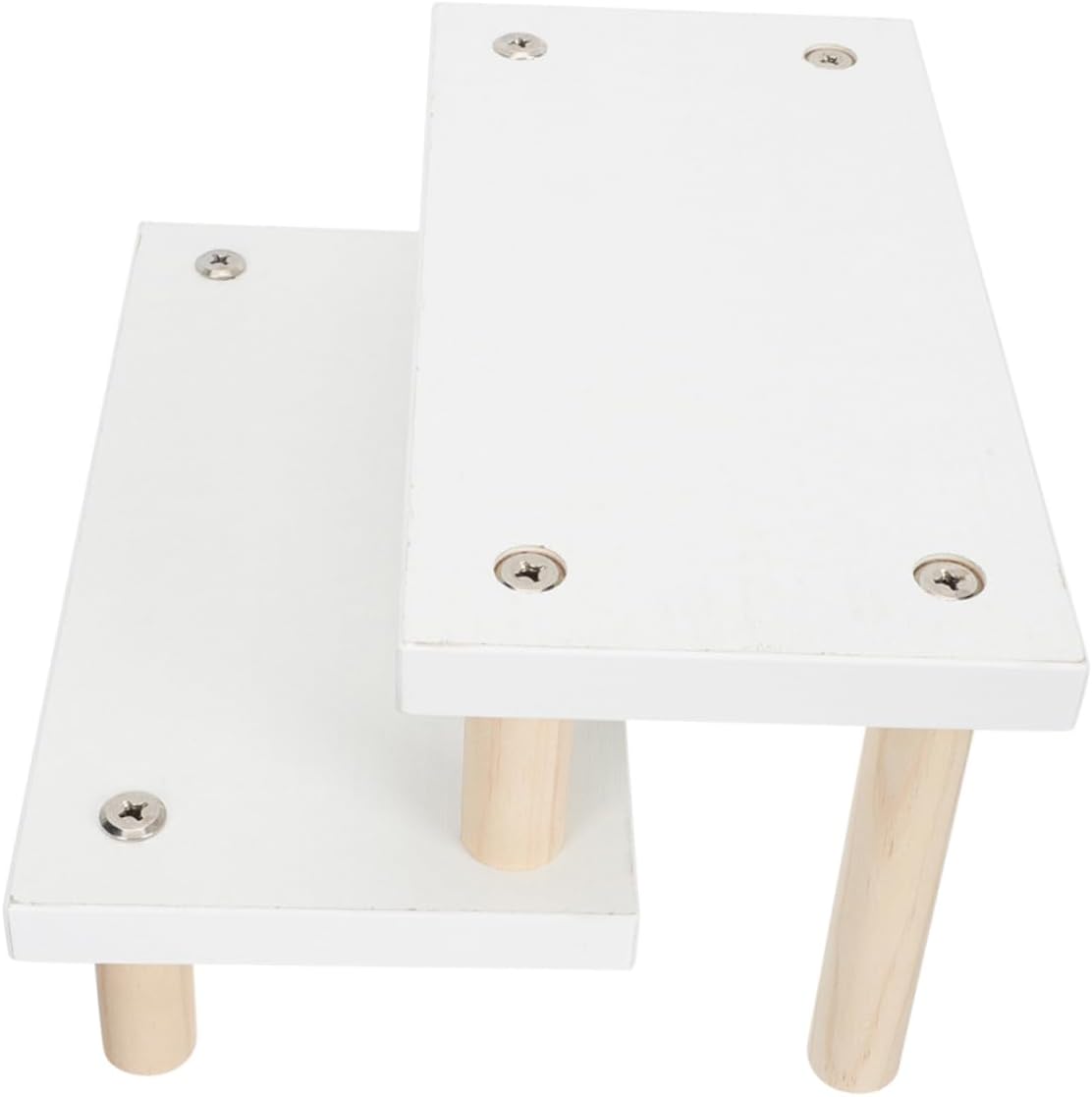MAGICLULU Wood Step Type Rack Multi Layer Stand for Figures and Toys