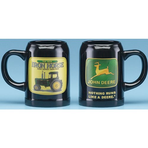 Taza John Deere Iron Horse coleccionable en gres reforzado y acabado artesanal rústico LP10342
