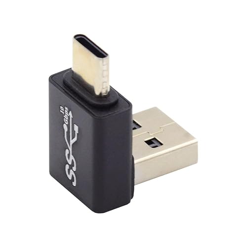 Vista 20 de chenyang USB 3.0/3.1 Conector USB C a USB 3.0 Datos 10Gbps Adaptador de carga 180 grados en forma de U en ángulo hacia abajo