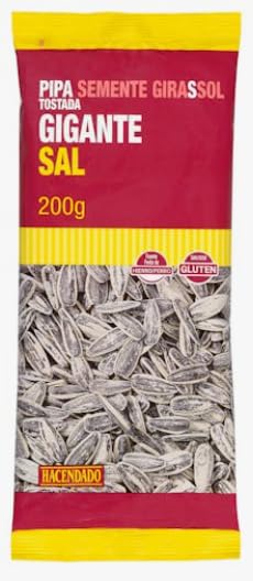Pipas di Girasole Tostate con Sale, Giganti, 200g, PACK 5