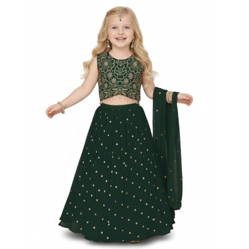 Ensemble 3 pièces pour fille A.T.U.N. avec haut choli rembourré et lehenga ethnique