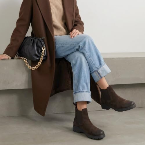 Image of CUSHIONAIRE Britain Genuine Suede Chelsea Ankle Boots for Women