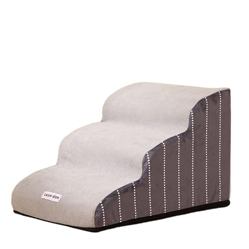 NEWVO ドッグステップ 2段/3段/4段 犬用階段 滑り止めマット付き 安定性 ソファ/ベッド用 小型犬・高齢犬・短足種対応 洗える取り外しカバー ペットステップ 老犬介護 ケガ防止 猫も使用可