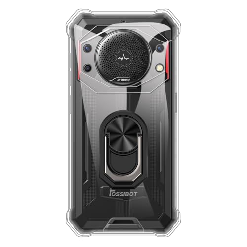 UOGNADGD �t���L�V�u���P�[�X + �����O�z���_�[ Fossibot F101 Pro �Ƃ̌݊������� �ϏՌ��J�o�[���}�O�l�b�g�����J�X�^�C���X�^���h (�N���A+�u���b�N�����O)