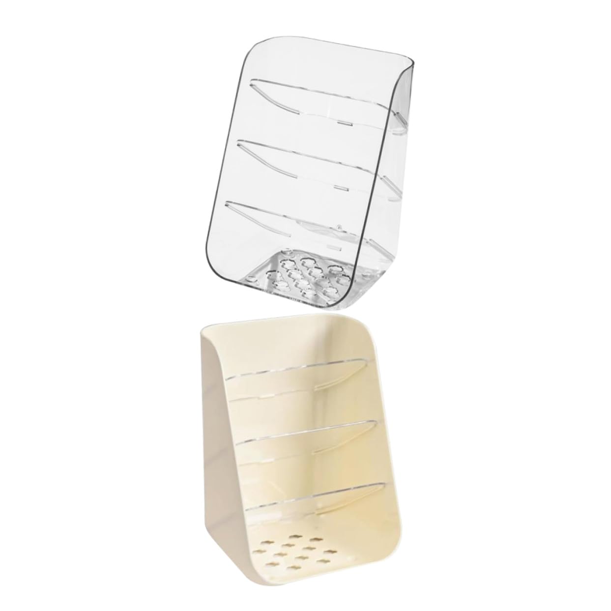 Boîte de rangement de bureau transparente pour organiser la table de travail et les crayons