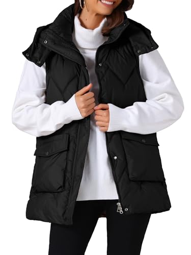 Veste matelassée à capuche mi-longue pour stopper le vent hivernal