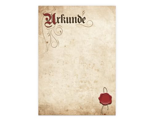TypeStoff Urkunde Blanko in Elefantenhaut-Optik für Gelegenheiten wie Auszeichnung Belobigung Ehrung Anerkennung und Jubiläum im Privatbereich im Beruf oder im Verein (5 Stück) - MP-00155-5