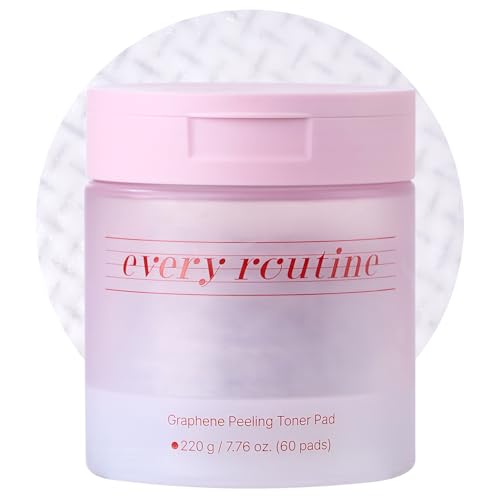every routine Graphene Peeling Toner Pad – Gentle Daily Exfoliating Facial Toner Pads with Graphene Fiber, Pore-Clearing & Oil-Balancing for Smooth Skin (60 Pads / 220g)