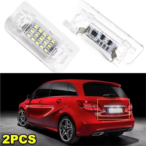Evita fallos de luz con la lámpara placa matrícula Canbus Benz Clase B 7
