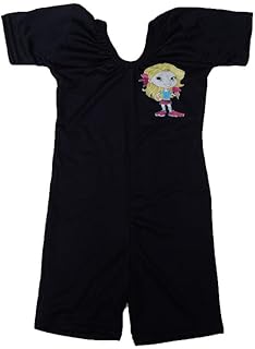 مايوه شورت قطعه واحده للبنات مقاس من 4 ل 5 سنوات من Perfect - اسود M-707-146