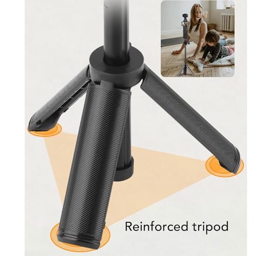 Palo selfie estable trípode portátil poste de extensión viajes vlogging compacto 3