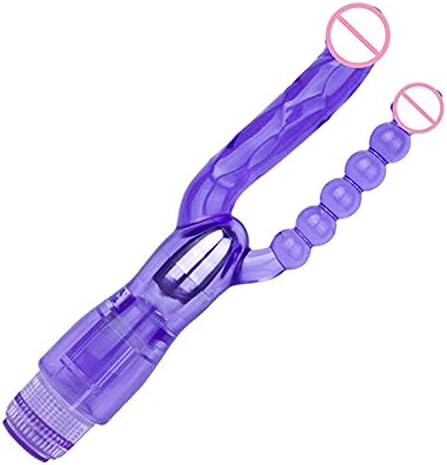 Cosamila Double Head Penetrations Glass Dual Motor Beads Insert Plugs Pleasure for Women
