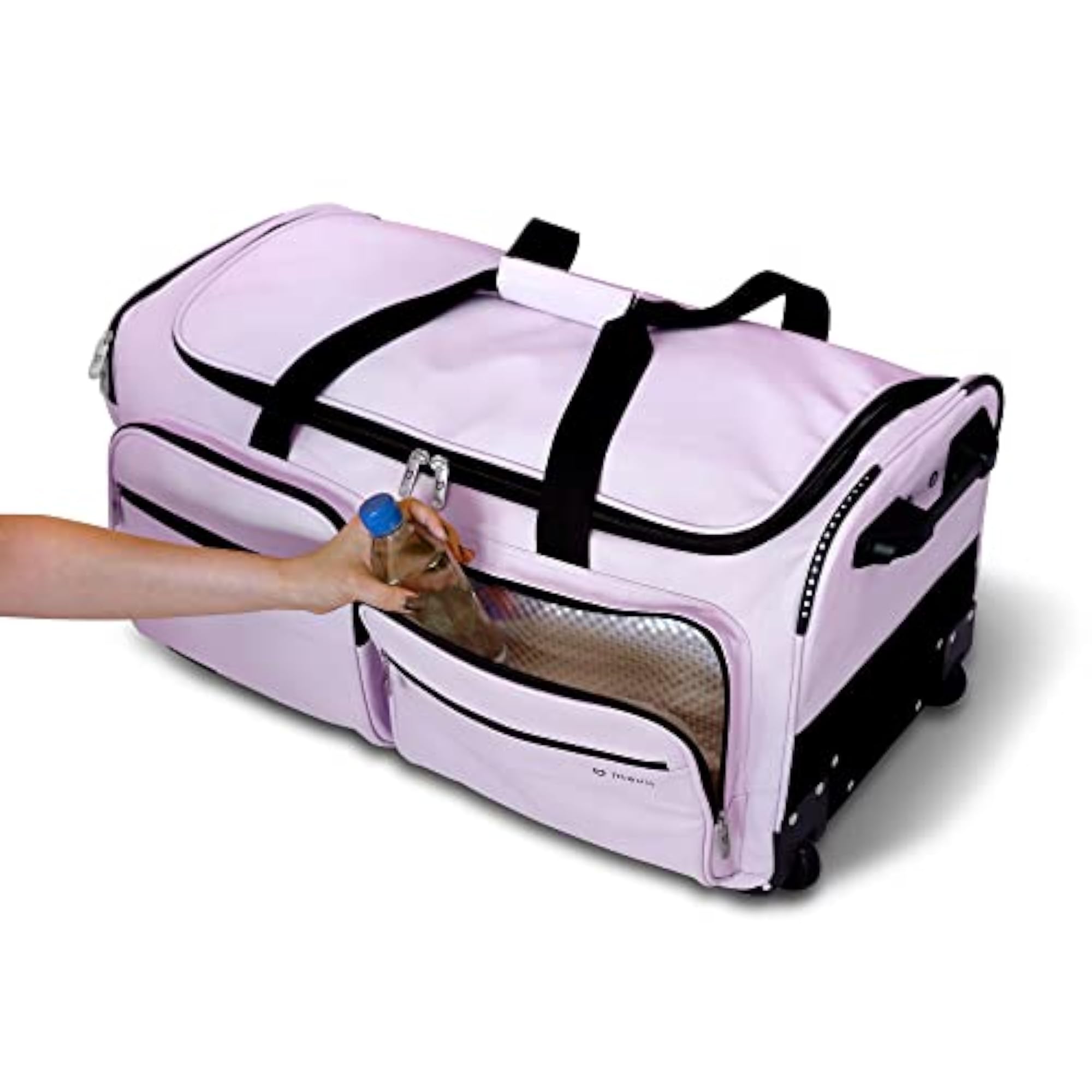 Garment Rack Duffel-Wheeled Collapsible Bag, Lavender