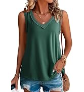 JTI Women's Summer Tank Top – V-Neck Sleeveless, Loose Fit Casual Pocket Tee For 2025 - View #4
