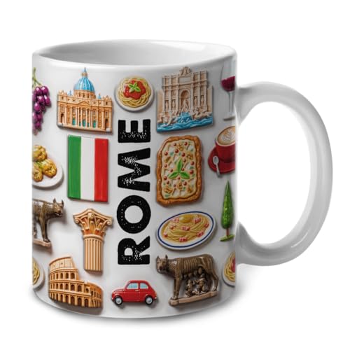 Lotacy Rome 2D Printed Coffee Mug for Rome Lovers