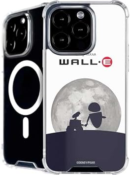 Skinit Phone Case Compatible with MagSafe iPhone 16 Pro Max - Officially Licensed Disney Wall-E and Eve Design
