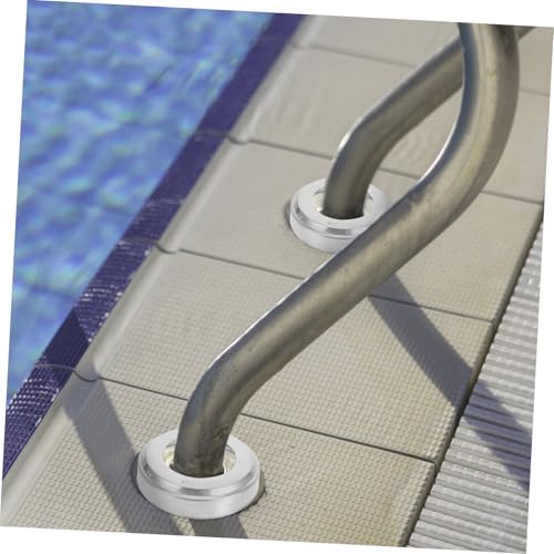 Escudos para escalera de piscina acero inoxidable 4 piezas miniatura 4