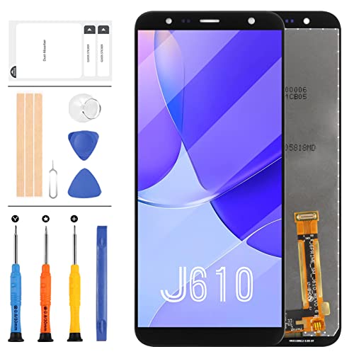 Schermo di Ricambio per Samsung Galaxy J6 Plus J610 2018 J610F Plus J415 J415F-DS J415F Display LCD Touch Digitizer Assembly Glass Panel Kit Pellicola temperato con Strumenti