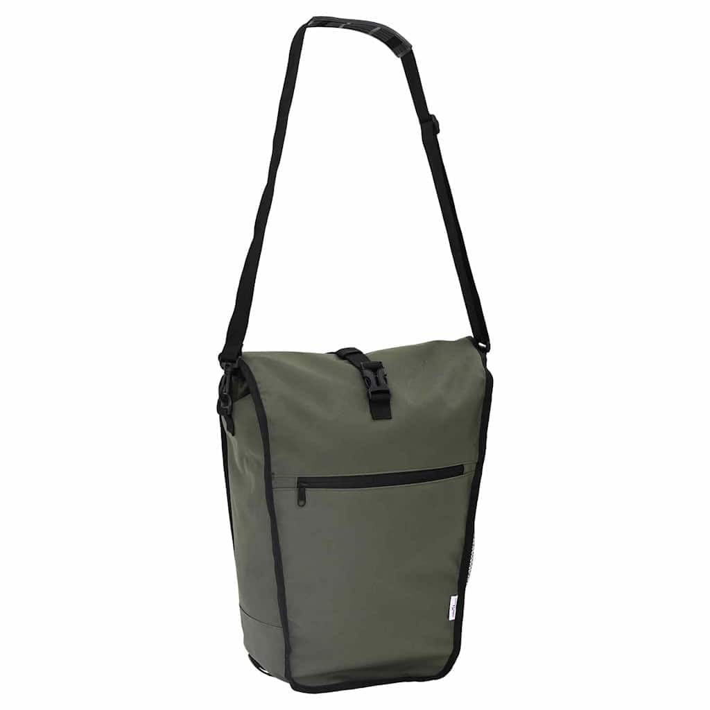 Torba rowerowa oliwkowa z poliestru 34 x 16 x 59 cm, wodoszczelna i antypoślizgowa, ergonomiczna na wycieczki, trekking i rower górski, z dużą ilością miejsca do przechowywania dla osób