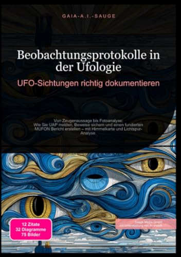 Beobachtungsprotokolle in der Ufologie: UFO-Sichtungen richtig dokumentieren: Von Zeugenaussage bis Fotoanalyse: Wie Sie UAP melden, Beweise sichern ... – mit Himmelkarte und Lichtspur-Analyse.