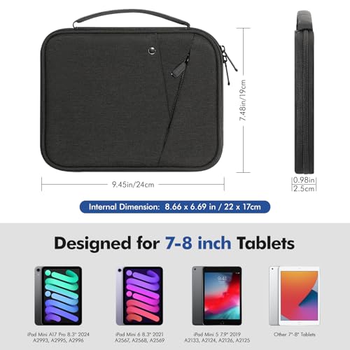 Image of MoKo 7-8 Inch Tablet Sleeve Carrying Case Padded Protective Bag with Handle