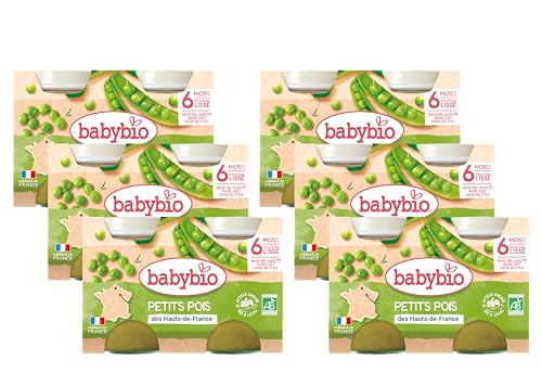 Babybio Pots Pomme de Terre Petits Pois 260 g - Lot de 6