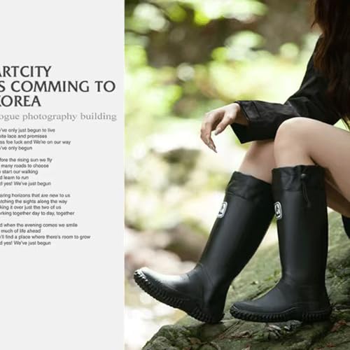 Lvptsh 長靴 折りたたみメンズレインブーツ