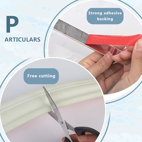 kingsea Flexibler Formstreifen, selbstklebend, 3 m, für Wände, Spiegel, Küchenschränke