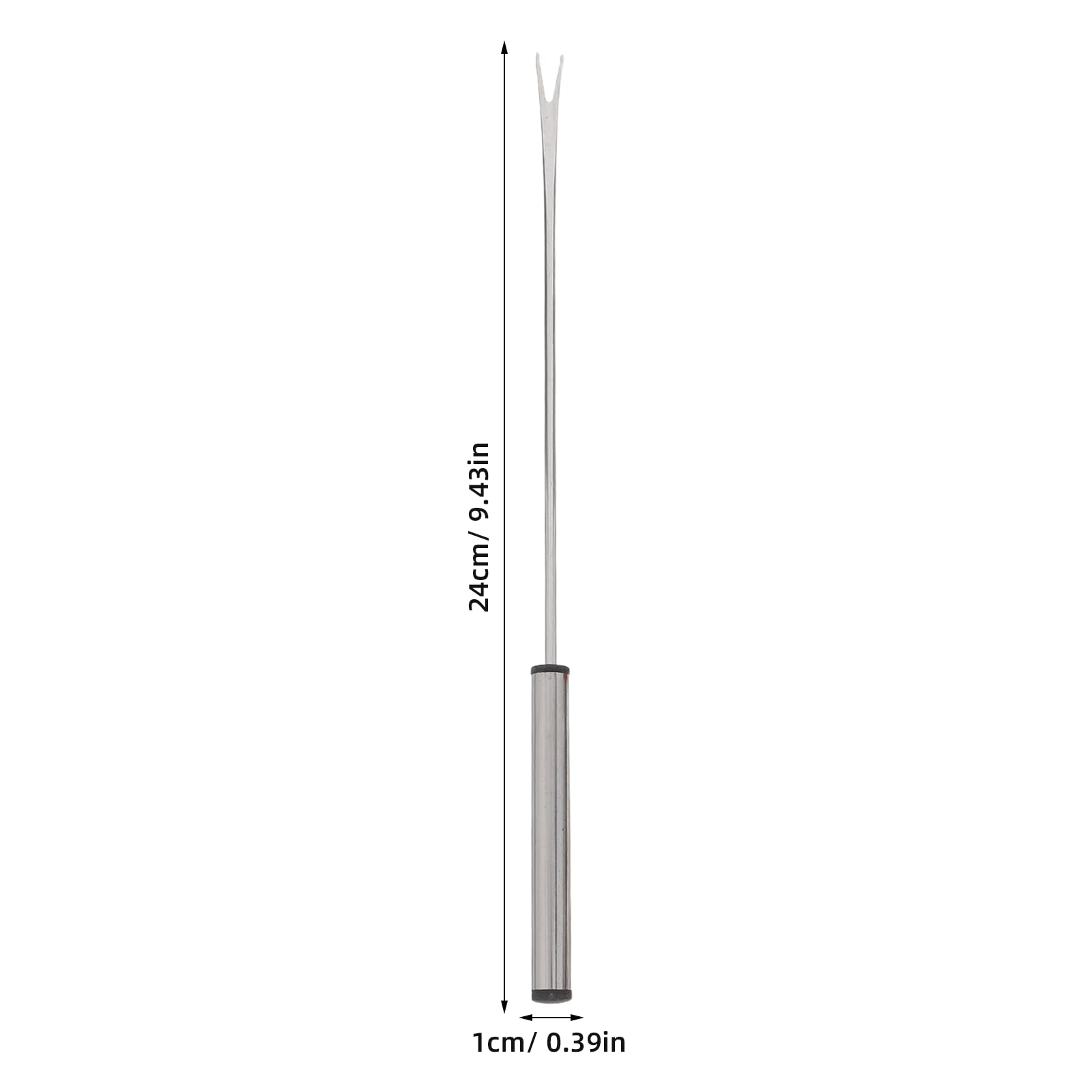 Zerodeko 30 tenedores de acero inoxidable para barbacoa, tenedores de mango largo para asar carne, malvaviscos, salchichas, fruta, fondue y accesorios para cocinar al aire libre.