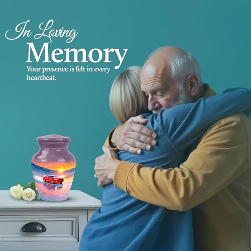 Image of Car Urn Ash Keepsakes for Human Ashes 3 Inch | Burial Urns Adult Human Ash Cremation Urns Funeral Urn for Ashes