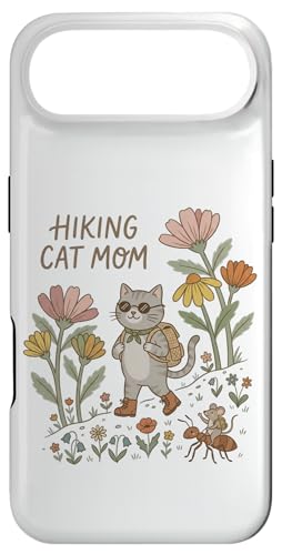 Hiking Cat Mom Cute Floral Adventure �X�}�z�P�[�X iPhone Air �p
