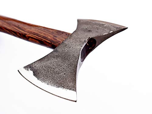 DIST-AX-266, Custom Handmade Stainless Steel Axe-Gorgeous and Solid Rose Wood Handle
