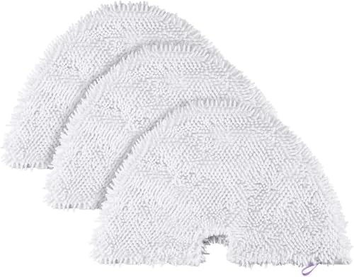 Fushing 3Pcs Steam Mop Pads, Triangle Washable Microfiber Cleaning Steamer Replacement Pads for Shark Steam Pocket Mop S3500 Series S3501 S3550 S3601 S3601D S3801 S3801CO S3901 SE450 S2901