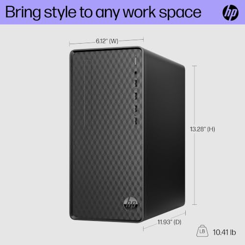 Image of HP Pavilion Desktop Computer, Intel Core i5-12400F, 8GB RAM 256GB PCIe SSD