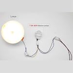 Mini Motion Sensor Light Switch, 110-220V, Infrared Detector, Time Delay Adjustable, for LED Strip and Ceiling Lamps