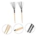 GOOHOCHY 1pair Professional Jazz Drum Brushes Carbon Steel Wire Maple Wood Handles for Drummer Practice Youth Bands More Comfortable Grip Design