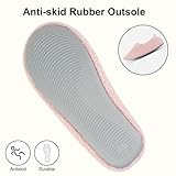 OFFCUP Women's Curly Fur Slippers,5.5-6 UK Women's Fuzzy Full Slippers,Memory Foam Warm Winter House Shoes,Comfortable, Light and Breathable, Non-Slip and Simple(Pink) - Image 6