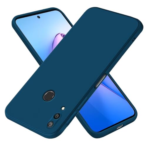 EASSGU Custodia per HUAWEI Y7 2019 / Y7 Pro 2019 / Y7 Prime 2019 / Y7S (6.26' Inches), Cover Morbida in Silicone TPU - Blu zaffiro