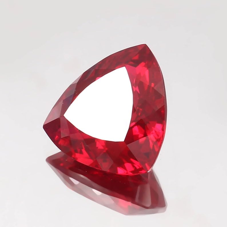 Rubis naturel trillion pierre précieuse facettes pour bijoux - 6