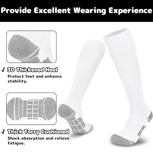 Olreco Soccer Socks Youth Adult Kids Baseball Socks Youth Boys Girls Softball Socks Knee High Youth Football Socks Team Sport3