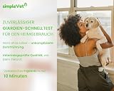 simple Vet Giardien Schnelltest Hund - 2 Tests - Katze Wurmtest Hund Giardien Test Durchfall Hund & Katze, Erste Hilfe Set Hund