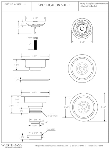 Colador para fregadero cocina 4-3/8" estilo push-pull miniatura 2